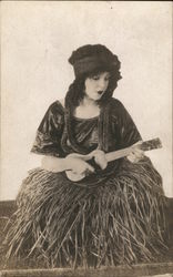 1917 Huly Huly Philippine Carni, Ukulele Postcard