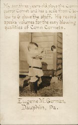 Eugene M. Garman Connqueror Cornet Dauphin, PA Performers & Groups Postcard Postcard Postcard