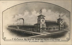 C. G. Conn Musical Instrument Factory Elkhart, IN Postcard Postcard Postcard