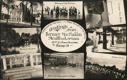 Greetings from Bernarr MacFadden Healthatorium Chicago, IL Postcard Postcard Postcard