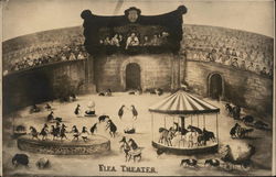 Flea Theater Circus Painting Postcard Postcard Postcard