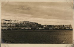 View of City and Coast Postcard