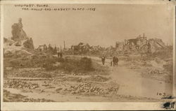 Nieuport Ruins, The Halls and Marketplace World War I Postcard Postcard Postcard