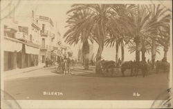 Town Square Bizerta, Spain Postcard Postcard Postcard