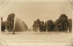 The Garden of the Tuileries Paris, France Postcard Postcard Postcard