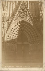 Main Doorway, Barcelona Cathedral Spain Postcard Postcard Postcard