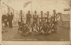 U. S. S. Pittsburgh Soccer Team Ships Postcard Postcard Postcard