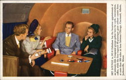 DC-6 Deltaliner - Skylounge Postcard