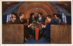 DC-6 Deltaliner - Sky Lounge Postcard