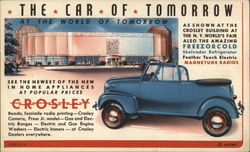 The Car of Tomorrow - Crosley Building Postcard