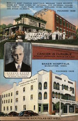 Bakers Hospitals Muscatine, IA Postcard Postcard Postcard