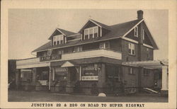 LaFink Hotel & Greyhound Bus Stop Postcard