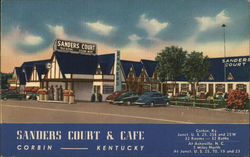 Sanders Court & Cafe Postcard