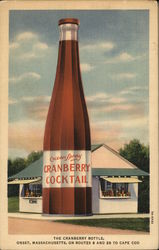 The Ocean Spray Cranberry Bottle Onset, MA Postcard Postcard Postcard