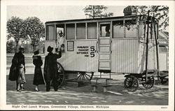 Night Owl Lunch Wagon, Greenfield Village Dearborn, MI Postcard Postcard Postcard