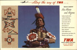 Indian Country, New Mexico & Arizona - Trans World Airlines Postcard