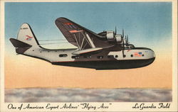 American Export Airlines "Flying Ace" Airline Advertising Postcard Postcard Postcard