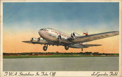 TWA Stratoliner Airline Advertising Postcard Postcard Postcard