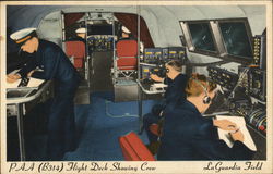 PAA - B314 Flight Deck and Crew Postcard