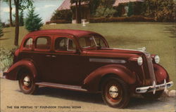 1936 Pontiac 8 Four-Door Touring Sedan Cars Postcard Postcard Postcard