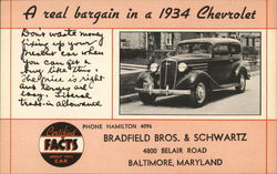 1934 Chevrolet Postcard