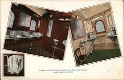 Overland Limited - Dressing Rooms for Men and Women Postcard