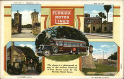 Florida Motor LInes Postcard