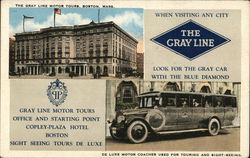 Gray LIne Motor Tours - Sight Seeing Coaches Postcard