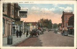 Main Street Looking North Liberty, NY Postcard Postcard Postcard