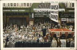 Sousa at Steel Pier Postcard