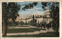 Palace of Education and Palace of Food Products 1915 Panama-Pacific Exposition Postcard Postcard Postcard