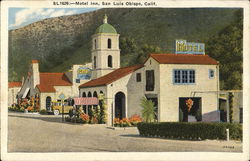 Motel Inn, San Luis Obispo, Calif. California Postcard Postcard Postcard