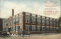 Howard E. Pepper Building - J. W. Pepper & Son Philadelphia, PA Postcard Postcard Postcard