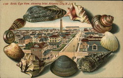 BIrd's Eye View showing Inlet Atlantic City, NJ Postcard Postcard Postcard