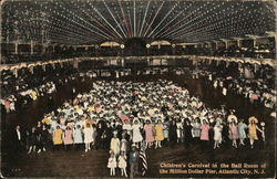 Million Dollar Pier, Ballroom - Childrens Carnival Atlantic City, NJ Postcard Postcard Postcard