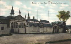 Entrance to Maine State Fair Grounds Lewiston, ME Postcard Postcard Postcard