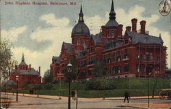 John Hopkins Hospital Postcard