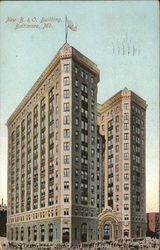 New B. & O. Building Postcard