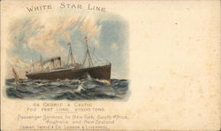 White Star Line - S.S. Cedric & Celtic Postcard