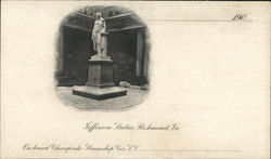 Jefferson Statue Richmond, VA Postcard Postcard Postcard