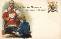 Monarch Typewrtiter Co. at the Court of St. James Typewriters Postcard Postcard Postcard