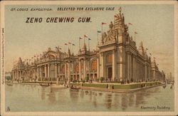 Electricity Building Zeno Chewing Gum Postcard