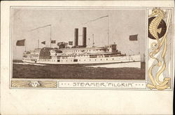 Steamer "Pilgrim" Steamers Postcard Postcard Postcard