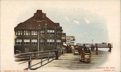 Boardwalk and Casino Atlantic City, NJ Postcard Postcard Postcard