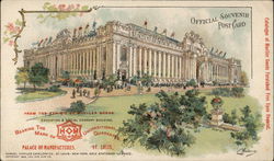 Palace of Manufactures 1904 St. Louis Worlds Fair Postcard Postcard Postcard