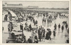 Busy Day at the Beach Postcard