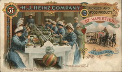 H. J. Heinz Company - Bottling Heinz Pickles Pittsburgh, PA Postcard Postcard Postcard