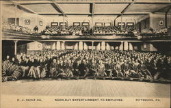 H. J. Heinz Company - Noon-Day Entertainment to Employees Postcard