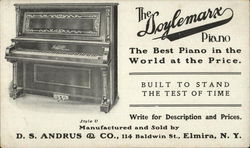 The Doylemarx Piano, D.S. Andrus & Co. Elmira, NY Postcard Postcard Postcard