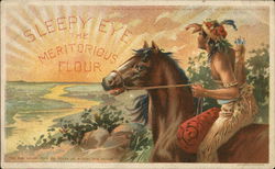 Sleepy Eye - The Meritorious Flour Advertising Postcard Postcard Postcard